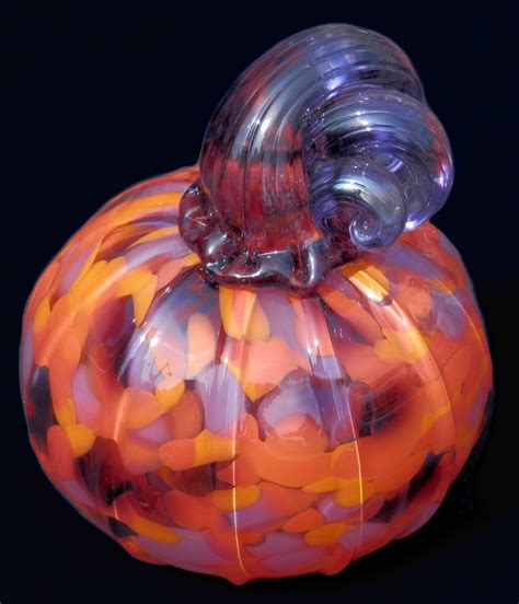 4 Blown Glass Pumpkin Theglasspumpkin