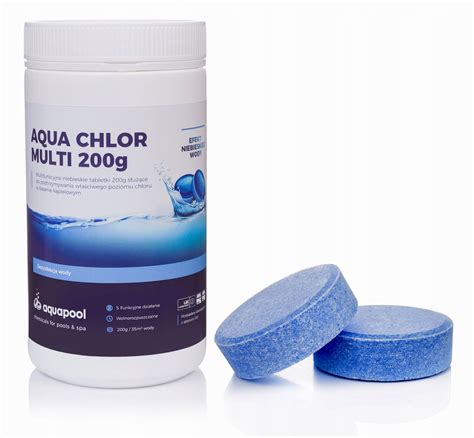 CHLOR TABLETKI BLUE 200g CHEMIA NIEBIESKA WODA 1kg 042 Cena Opinie