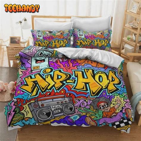 3D Hip Hop Graffiti Bedding Set