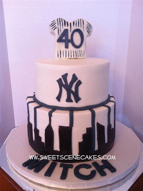 Yankees 40th Birthday Cake Decorated Cake By Sweet Cakesdecor