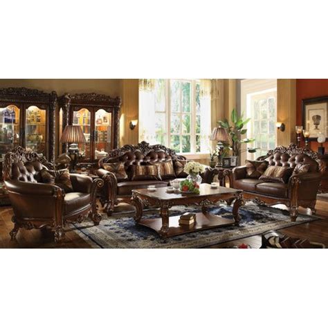 Lark Manor Carlene Piece Faux Leather Living Room Set Wayfair