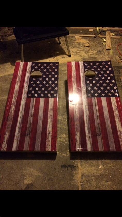 American Flag Corn Hole Boards Cornhole Designs Cornhole Boards