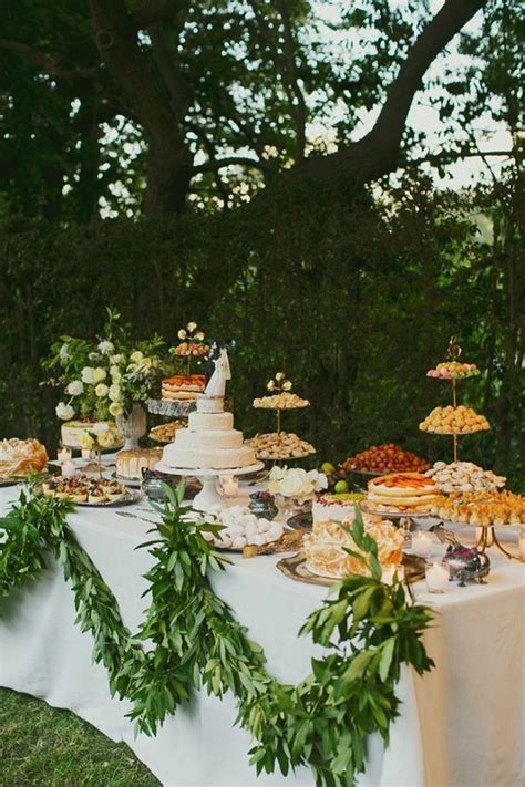 Greenery Wedding Ideas That Are Actually Gorgeous Wedding Dessert