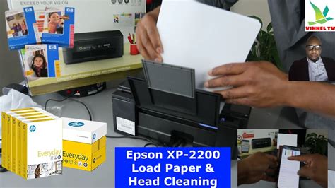 How To Load Paper And Head Cleaning On Epson XP 2200 Wireless Printer