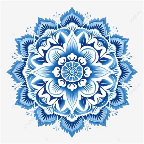 Iluminaci N Azul Mandala Png Mandalas Ornamento Yoga Png Imagen