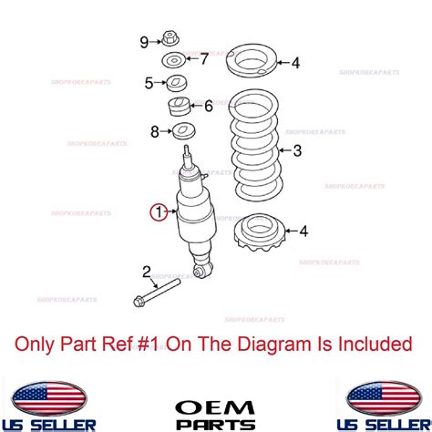 Genuine 2x Shock Absorber Rear OEM Nissan Armada Infiniti QX56 QX80 W O