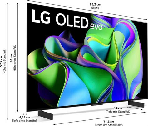 LG OLED42C37LA OLED Fernseher 106 Cm 42 Zoll 4K Ultra HD Smart TV