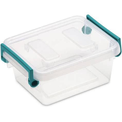 Sterilite 12 Qt Modular Latch Box Teal Sachet Available In Case Of 6