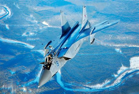 Los MiG 31 De Las Fuerzas Aeroespaciales Rusas Se Alistan Para