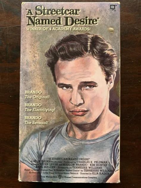 A STREETCAR NAMED Desire VHS Video Vivien Leigh Marlon Brando 1951