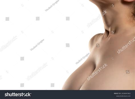 Cleavage Nude Woman Large Breasts On Stock Photo 2036947463 Shutterstock