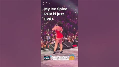 Pov Ice Spice On Stage At Powerhouse Youtube