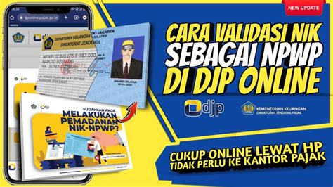 Terbaru Cara Validasi Nik Sebagai Npwp Secara Online Cara Pemadanan