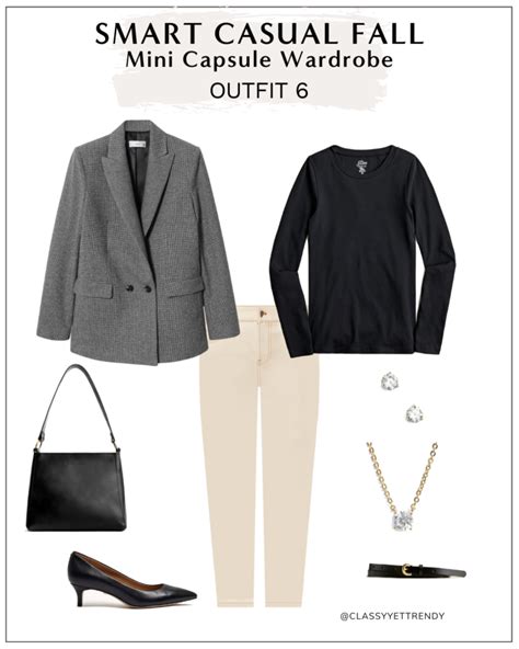 How To Create A Smart Casual Capsule Wardrobe For The Fall Season 10 Pieces 9 Outfits