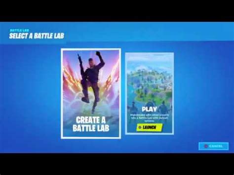 BATTLE LAB MODE IN FORTNITE YouTube