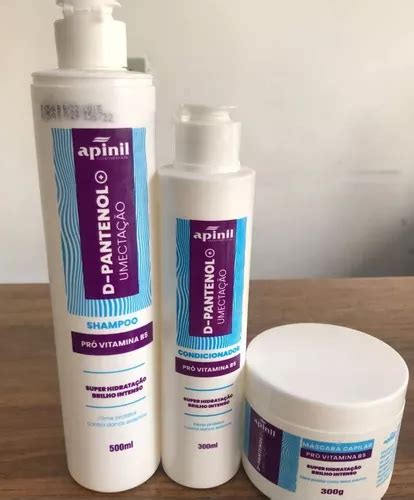 Kit Capilar D pantenol 3 Peças Apinil Restauração MercadoLivre