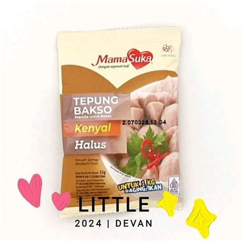 Jual Mamasuka Tepung Bakso Kenyal 32 Gr Pengenyal Bakso Shopee