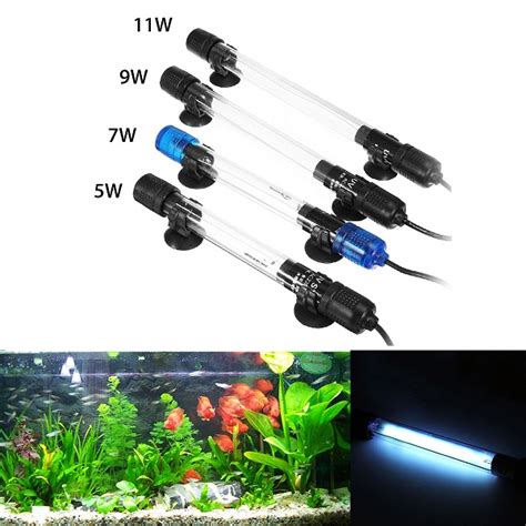 Waterproof Aquarium Fish Tank Uv Light Submersible Uv Sterilizer Aquar