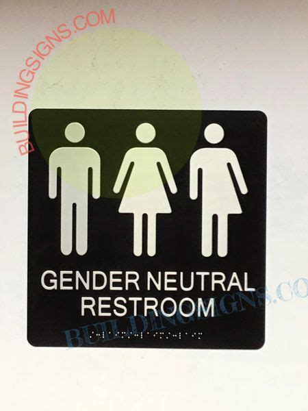 Gender Neutral Restroom Sign Hpd Signs The Official Store