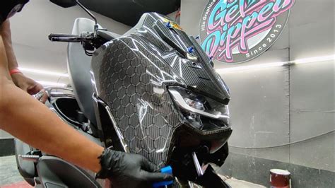 Yamaha Nmax Full Honeycomb Hydro Carbon Dip Paint Correction And