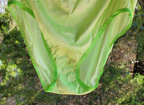 Shadowline Bikini Sissy Panty Slippery Nylon XL G Gem