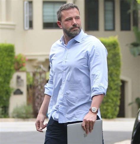 Ben Affleck Shirt Dress Collar Celebrities Mens Tops Shirts