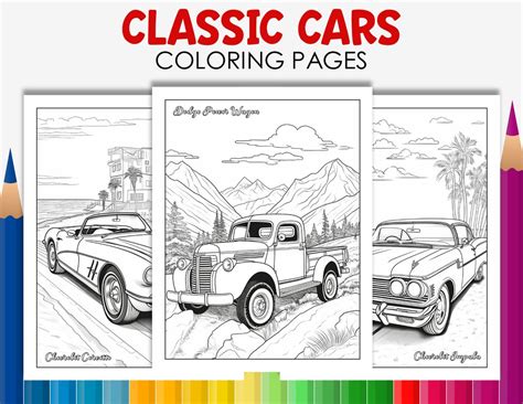 39 Printable Classic Car Coloring Pages Vintage Vehicles For Creative