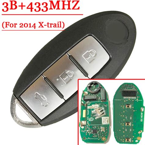 Llave Remota Inteligente De 3 Botones Para Nissan 2014 X Trail 433MHZ