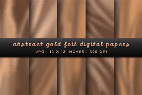 Abstract Gold Foil Digital Papers Graphic By Pugazh Logan Creative