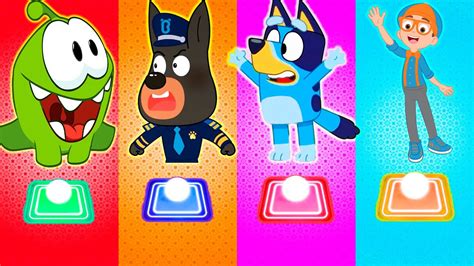 Blippi Vs Sheriff Labrador Vs Bluey Bingo Vs Om Nom Vs Pinkfong Who