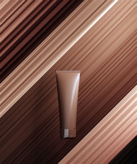 Premium Photo Monocolor Scene For Cosmetic Bb Creme Product Presentation Cosmetic Jar On Nude