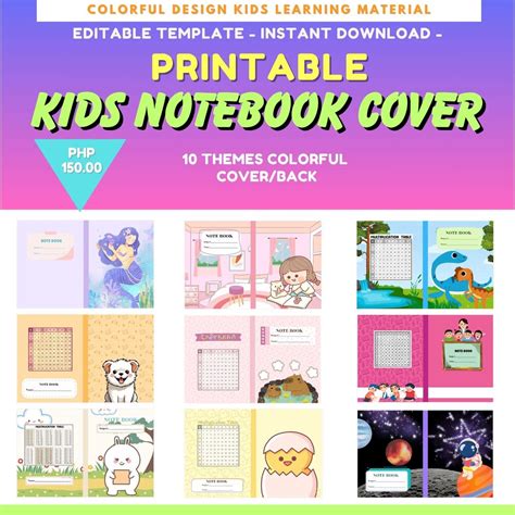 NOTEBOOK COVER FOR KIDS 80 DESIGNS