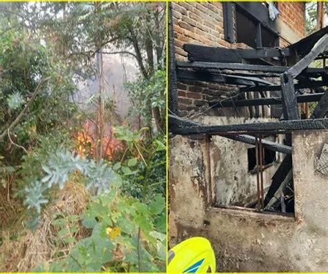 Incendio En Pasto Dej Una Vivienda Destruida Y Varias Zonas De Vegetaci N