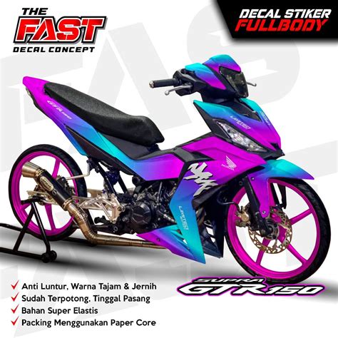 Jual Terbaru Decal Stiker Keren Supra Gtr Full Body Sticker Striping