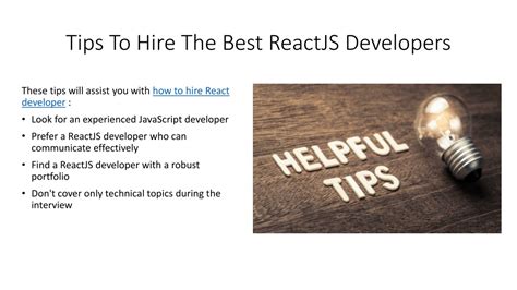 Ppt A Guide To Hire The Best Reactjs Developers Powerpoint