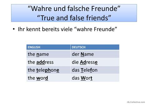 Vergleich Deutsch Englisch English Esl Powerpoints