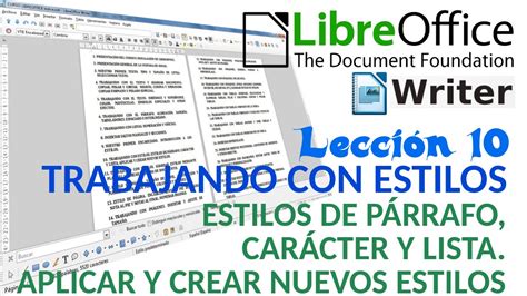 Tutorial Libreoffice Writer Estilos De P Rrafo Car Cter Y