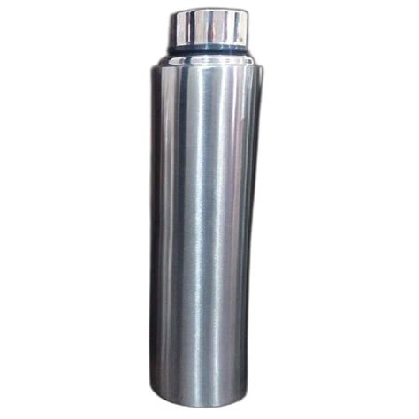 Silver Glossy Ml Stainless Steel Water Bottle Screw Cap At Rs