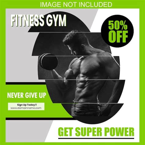 Premium Vector Fitness Gym Social Media Post Design