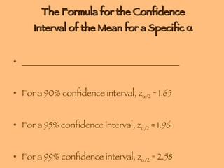 Chapter Confidence Intervals And Sample Size Ppt