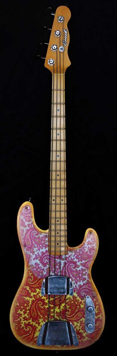 Pink Paisley T Style Bass Bass Guitar Guitar Acoustic Bass