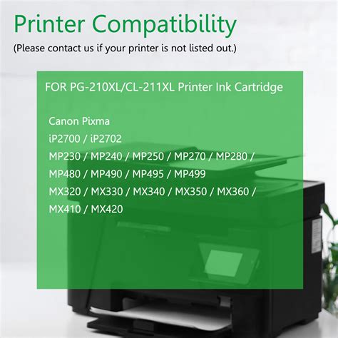 Pack Black Ink Cartridge For Canon Pg Xl Pixma Ip Ip Mp