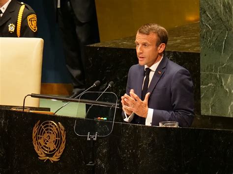 Speech of French President Emmanuel Macron at the 74th United Nations ...