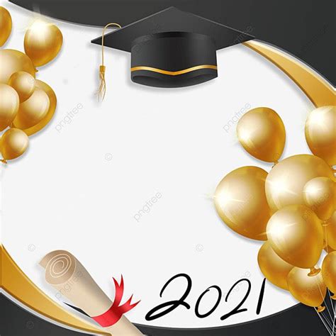 Borde De Textura De La Temporada De Graduaci N Png Dorado