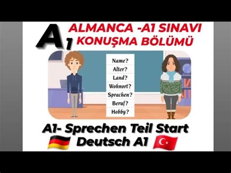 Almanca A Sinavi Konu Ma B L M A Sprechen Te L Start Deutsch A