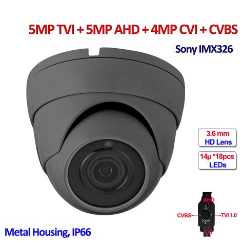 IMX326 CMOS 4in1 5MP AHD 4MP CVI TVI Surveillance Cameras Outdoor Night