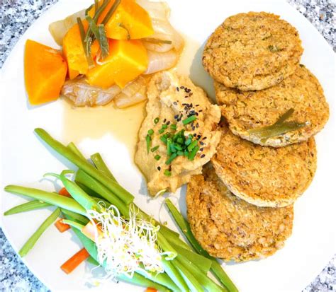 BURGERS DE GARBANZO AL HORNO Macrobioteca Macrobiótica