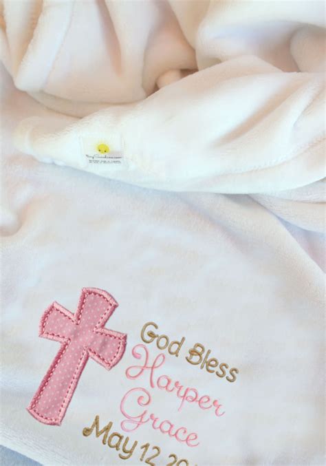 This Cross Baptism Blanket Makes The Perfect Gift For A Baby Girl S