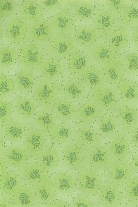 Baby Bees Fabric In Green Bunnies By The Bay On Luulla