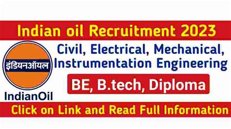 Indian Oil Corporation Limited Recruitment 2023 For Engineers Yoyo